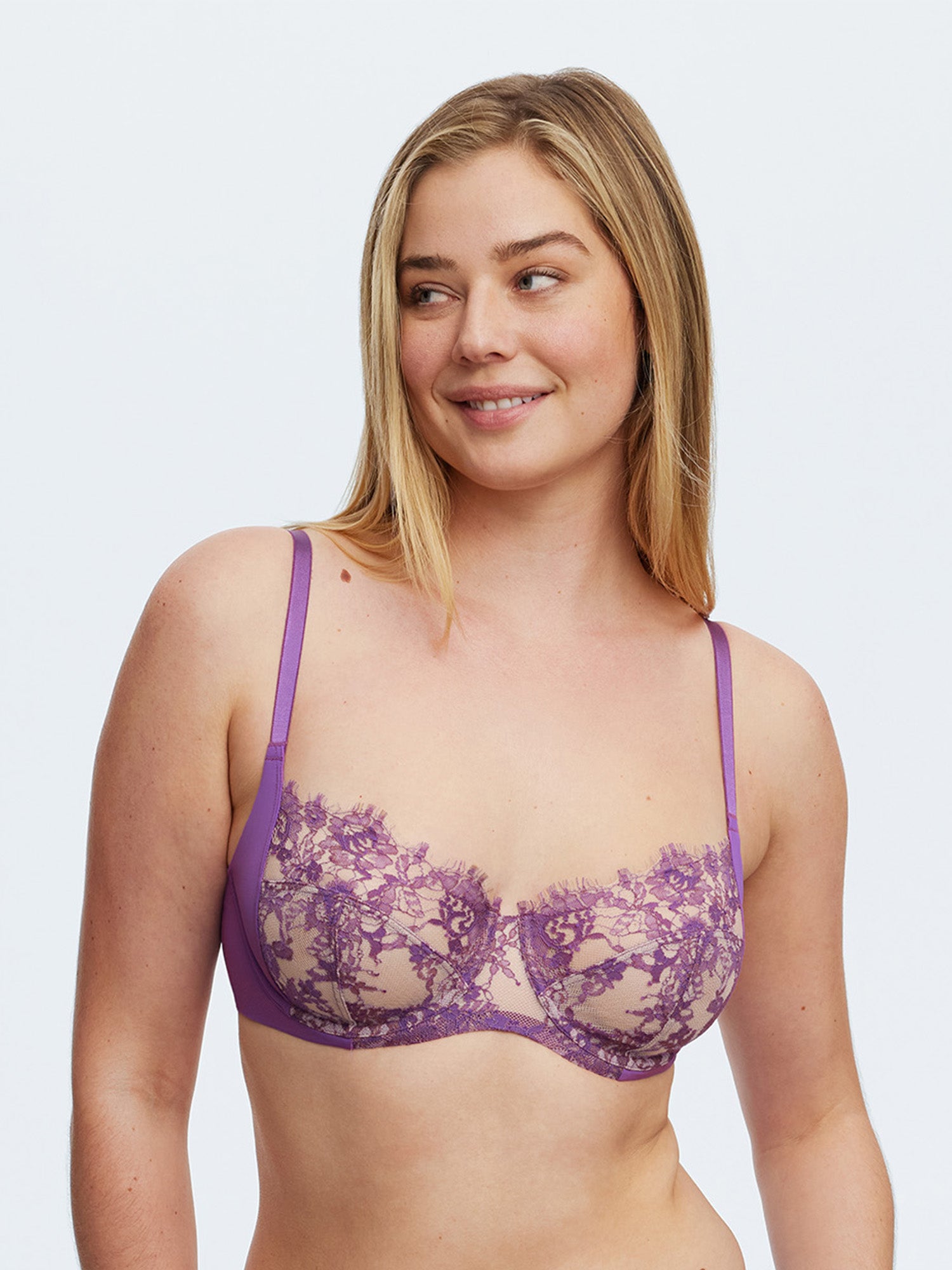 Pack of 2 Lace Overlay Comfort Bras by Cotton Traders