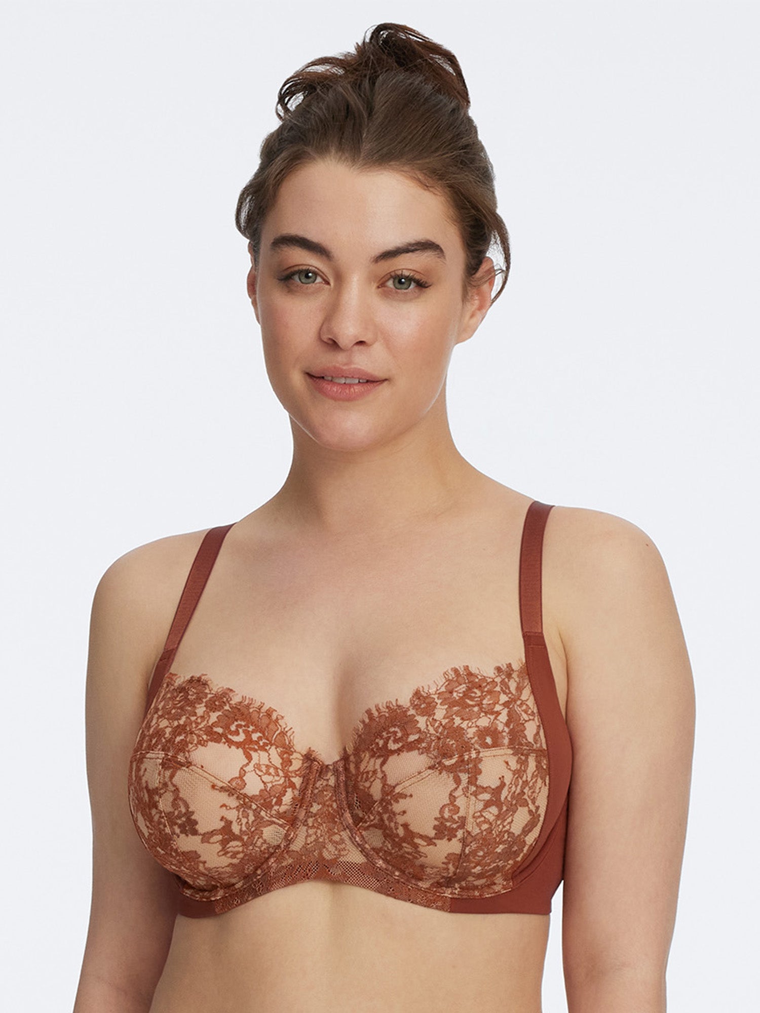 Women's Bra Full Coverage Underwire Support Unlined Plunge Front