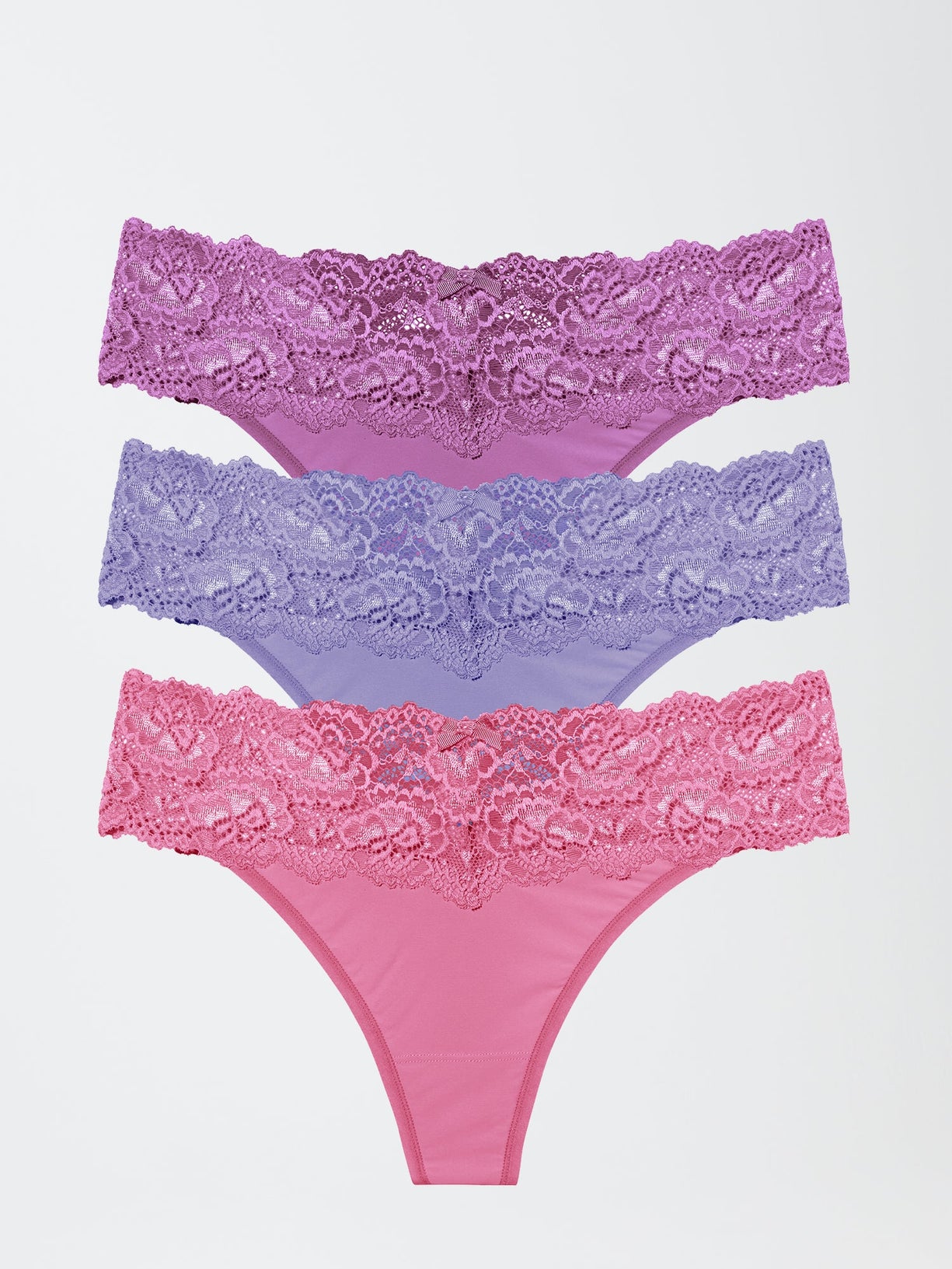 Goddess Lace Trim Thong 3 Pack – Skarlett Blue