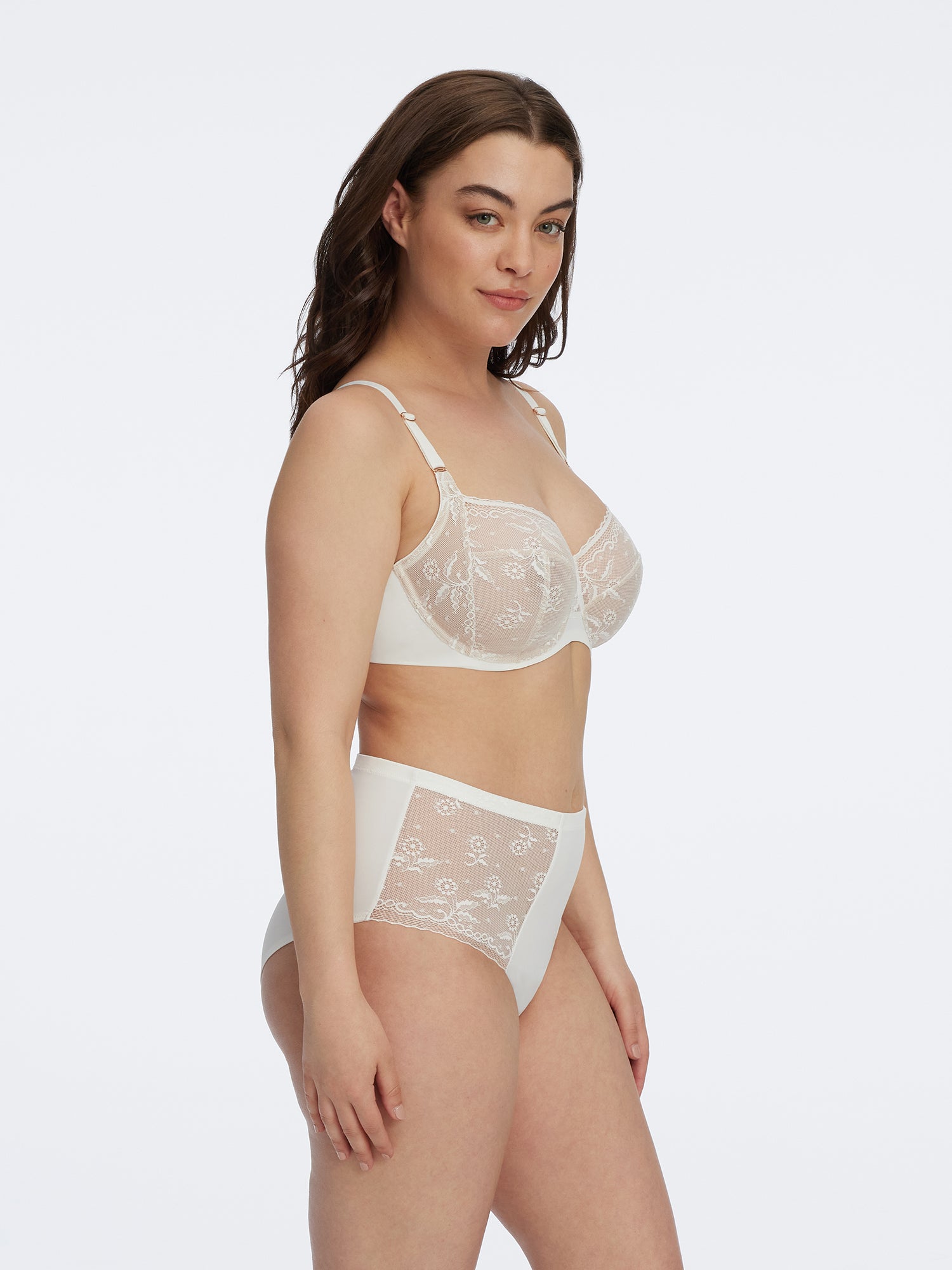 Laced Underwired Full-Coverage Bra